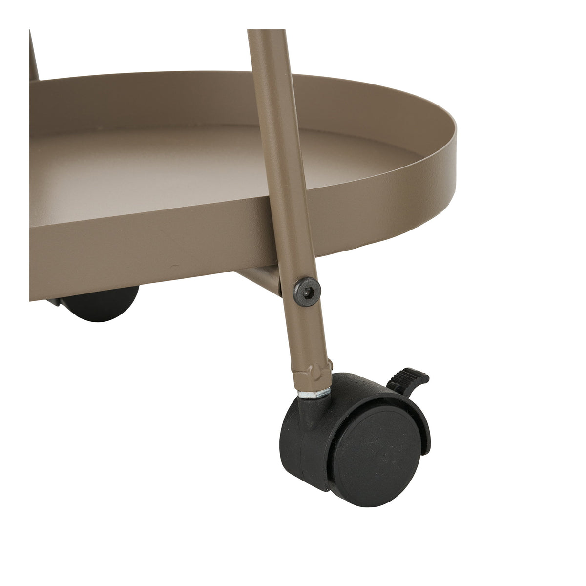 Tage Barwagen – Stahl Braun, 27,5 × 60 × 64 cm – Ansicht 5