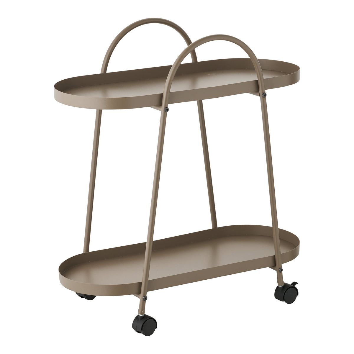 Tage Barwagen – Stahl Braun, 27,5 × 60 × 64 cm von Luiva Living