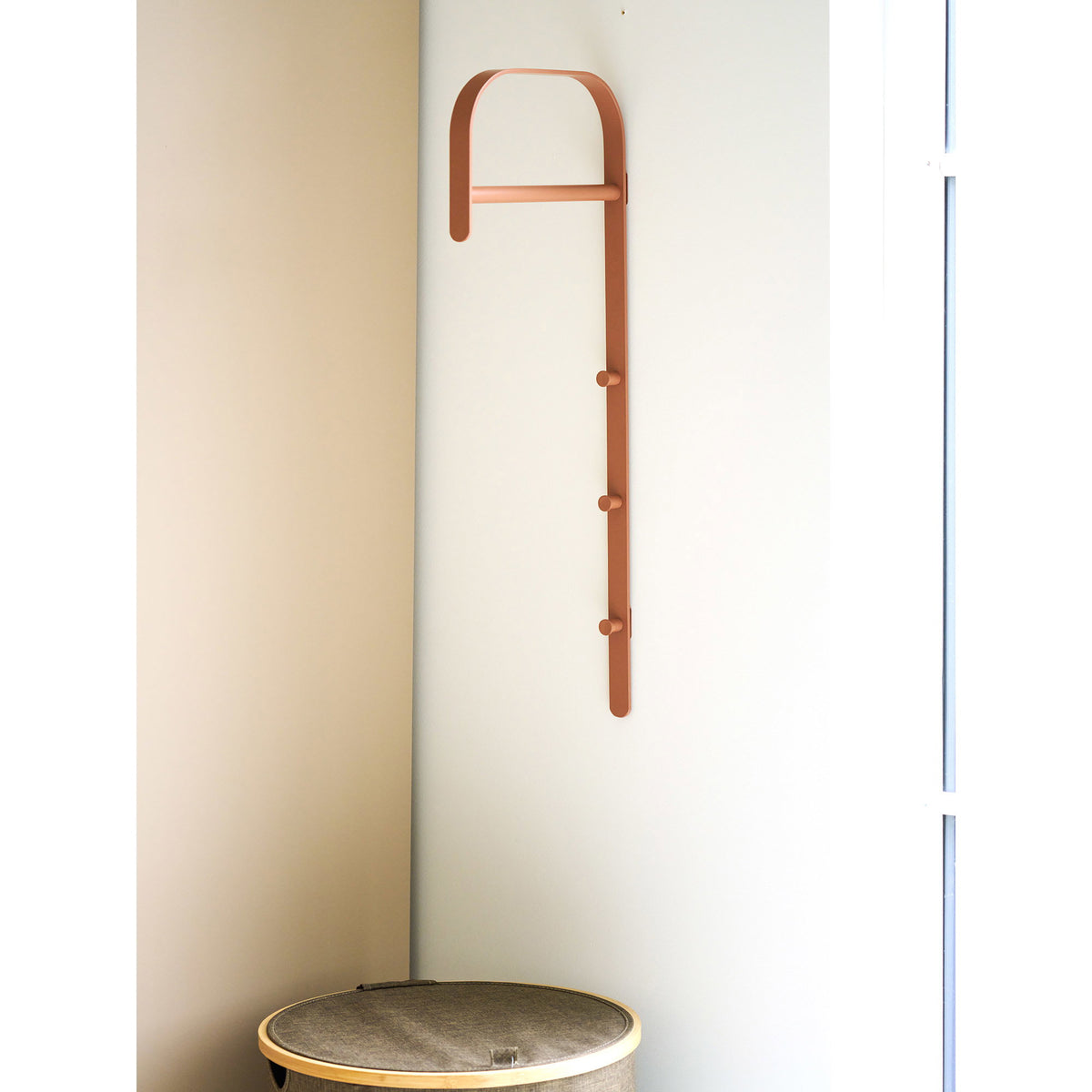Anders Kleiderständer – Metall Cognac, 3 × 30 × 80 cm – Ansicht 4