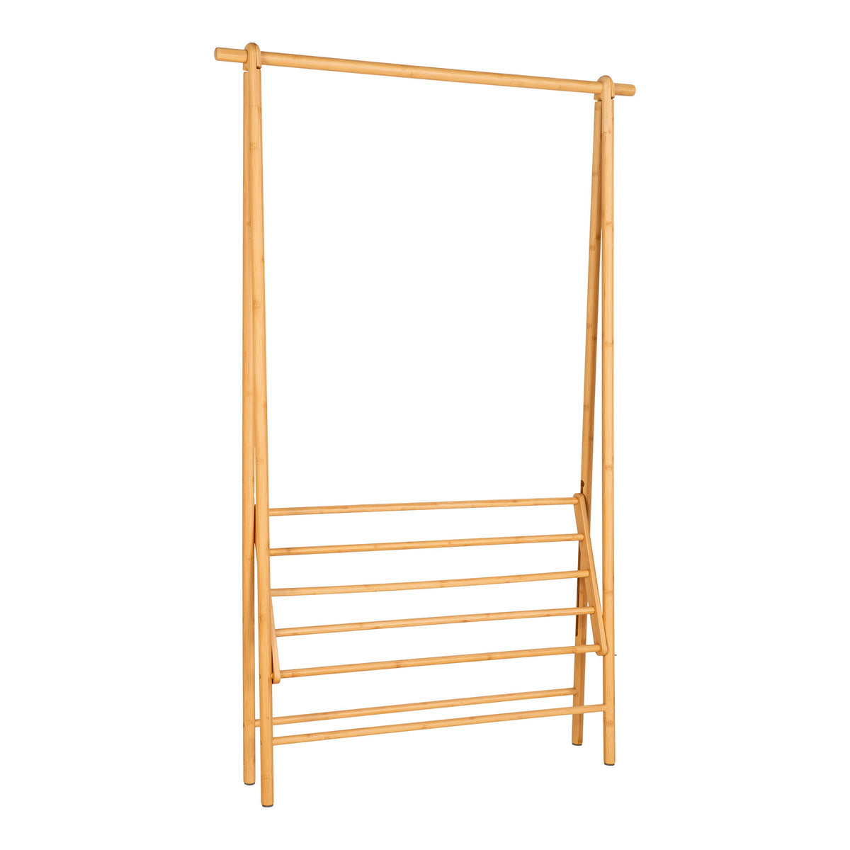 Inka Kleiderständer – Bambus Natur, 104 × 46 × 164 cm – Ansicht 3
