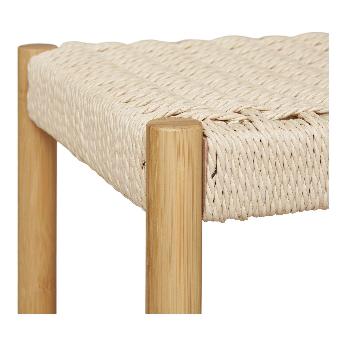 Yorick Kleiderständer mit Sitzbank – Bambus Natur, 36 × 95 × 165 cm – Ansicht 5