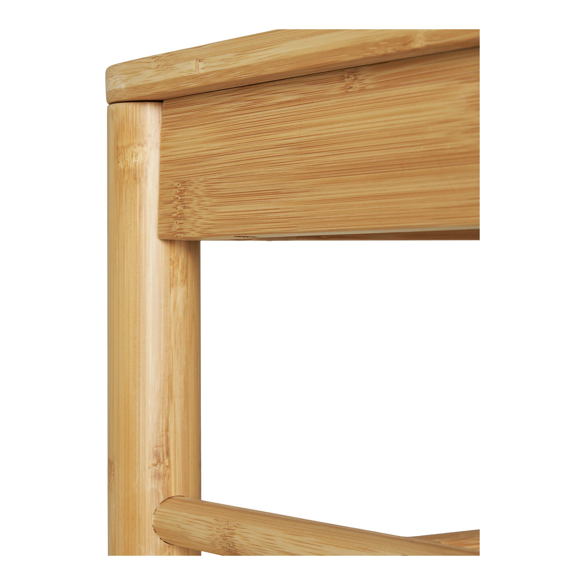 Yorick Kleiderständer mit Sitzbank – Bambus Natur, 36 × 95 × 165 cm – Ansicht 6