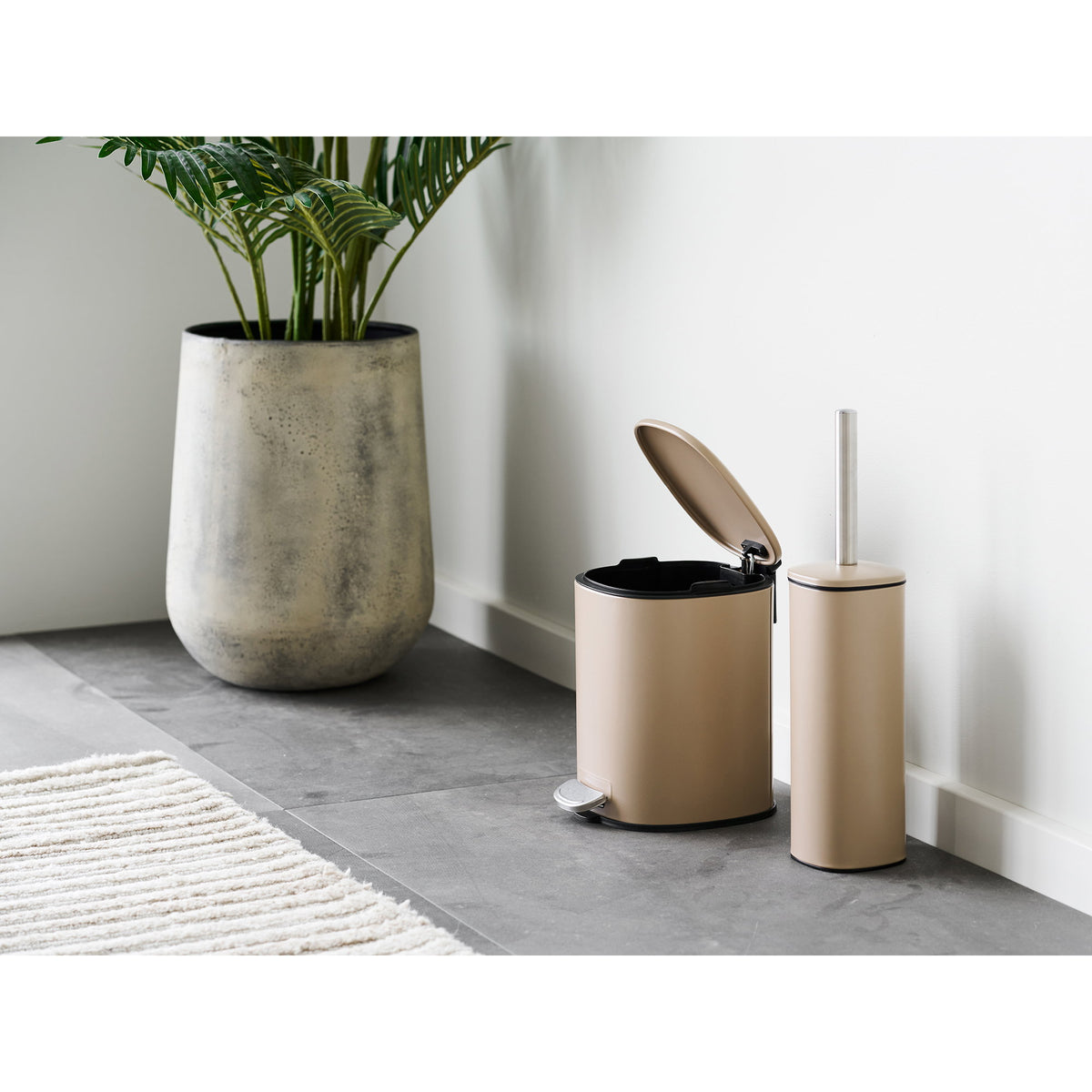 Emilio Treteimer mit Absenkautomatik – Metall Beige – Ansicht 6