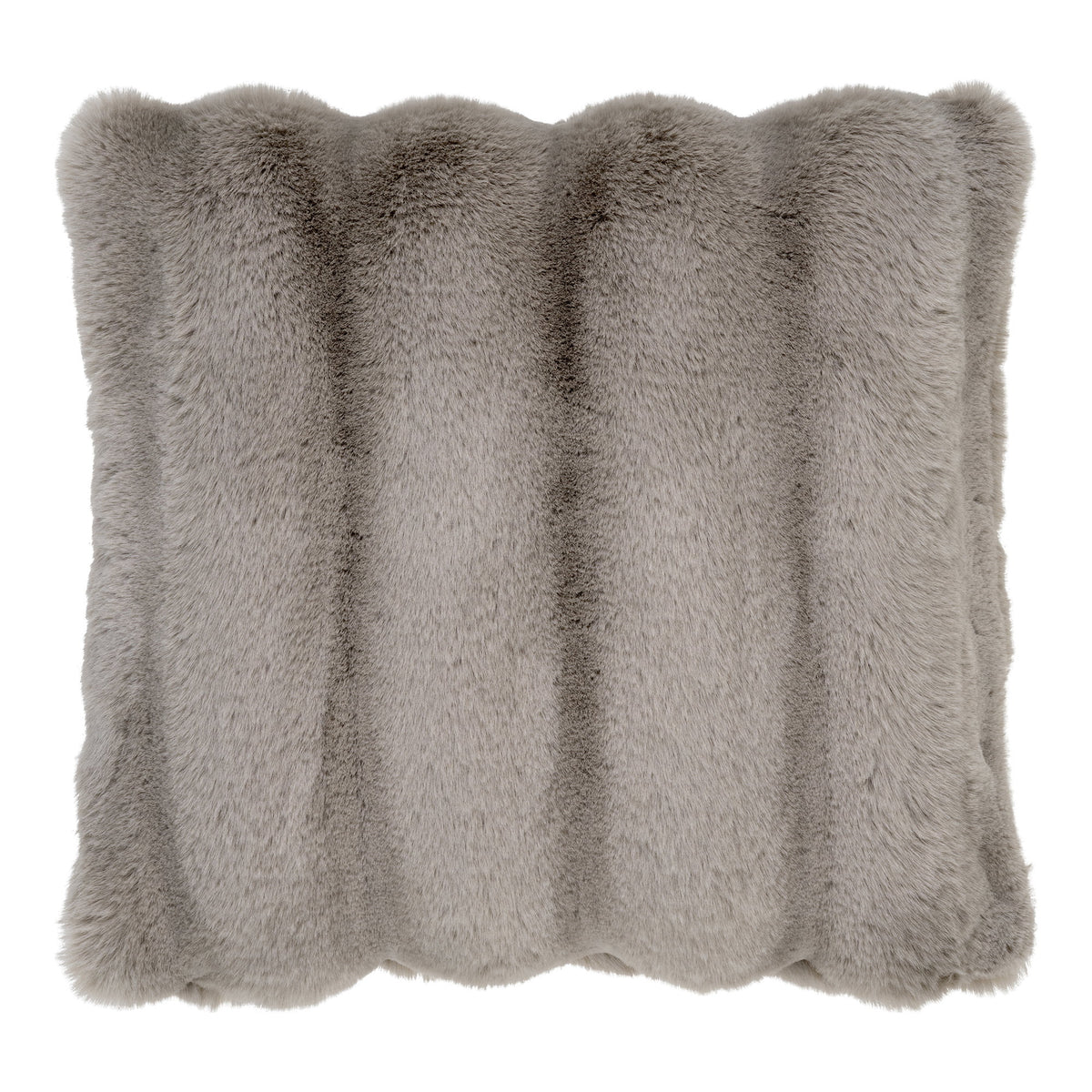 Esko Kissen – Kunstfell Grau, 45 × 45 cm von Luiva Living