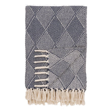 Kasimir Plaid – Blau, 130 × 180 cm von Luiva Living