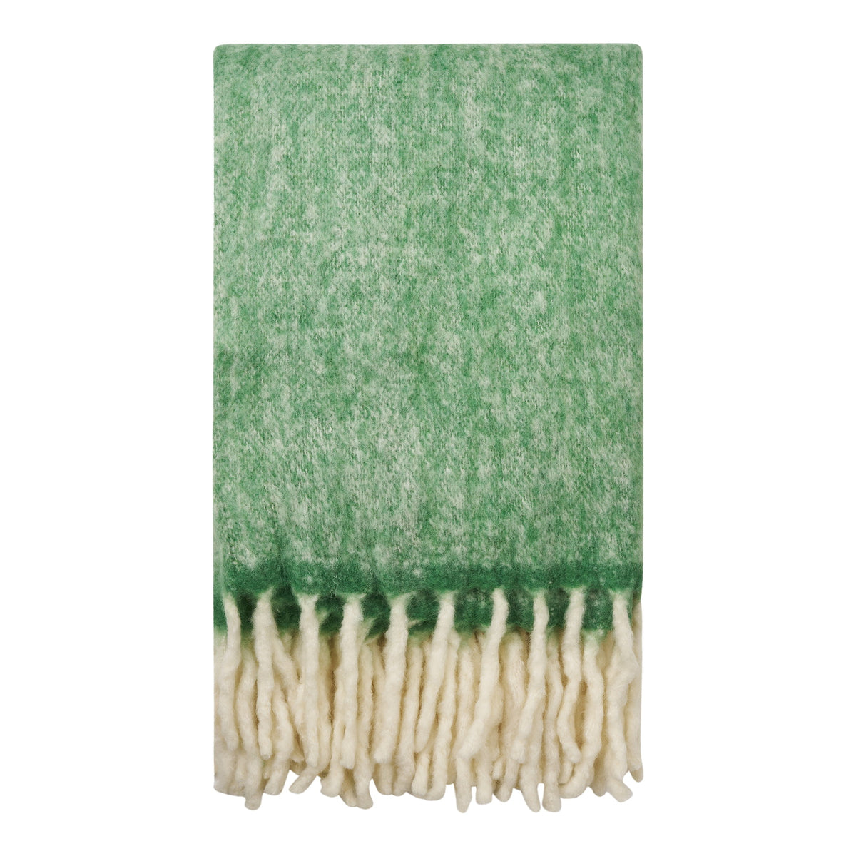 Dagny Plaid – Wollmischung Grün, 130 × 170 cm von Luiva Living