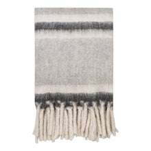 Dagny Plaid – Wollmischung Grau/Weiß, 130 × 170 cm von Luiva Living