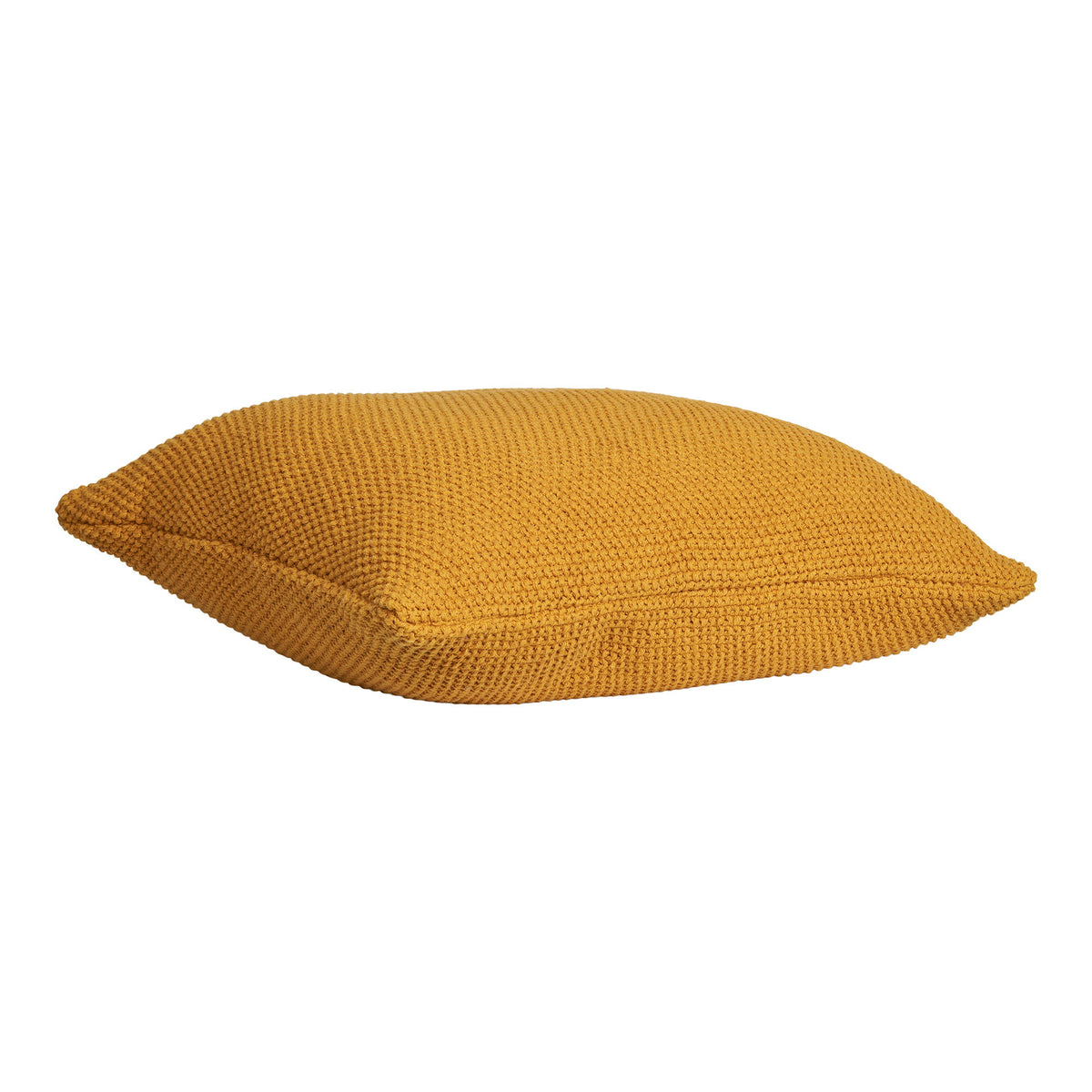 Lilo Kissen – Recycling-Baumwolle Ocker, 45 × 45 cm – Ansicht 2