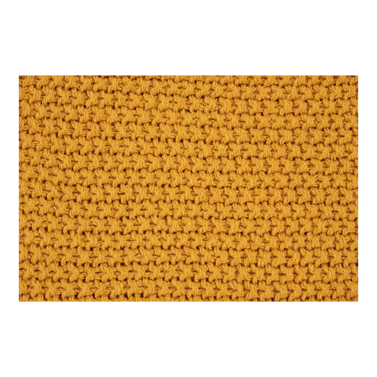 Lilo Kissen – Recycling-Baumwolle Ocker, 45 × 45 cm – Ansicht 3