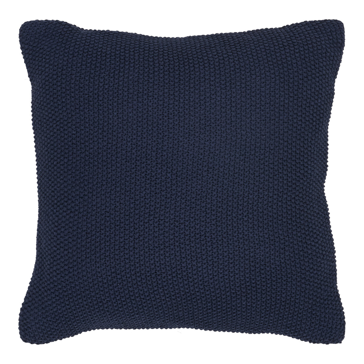 Lilo Kissen – Recycling-Baumwolle Dunkelblau, 45 × 45 cm von Luiva Living