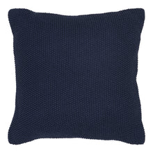 Lilo Kissen – Recycling-Baumwolle Dunkelblau, 45 × 45 cm von Luiva Living