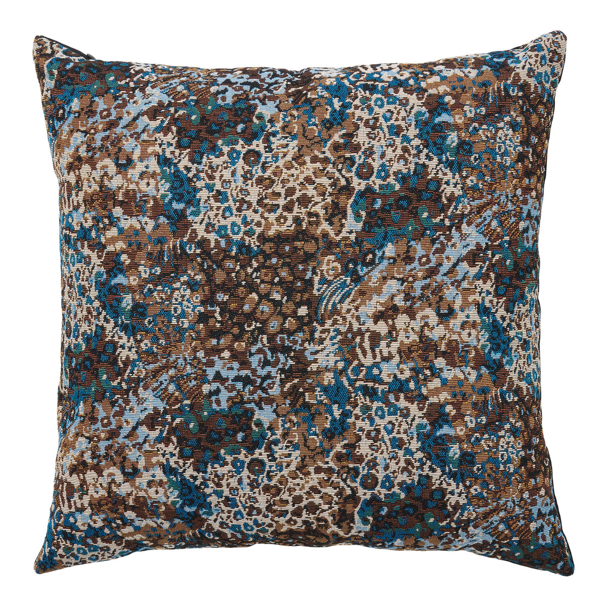 Alva Kissen – Blau/Braun, 45 × 45 cm von Luiva Living