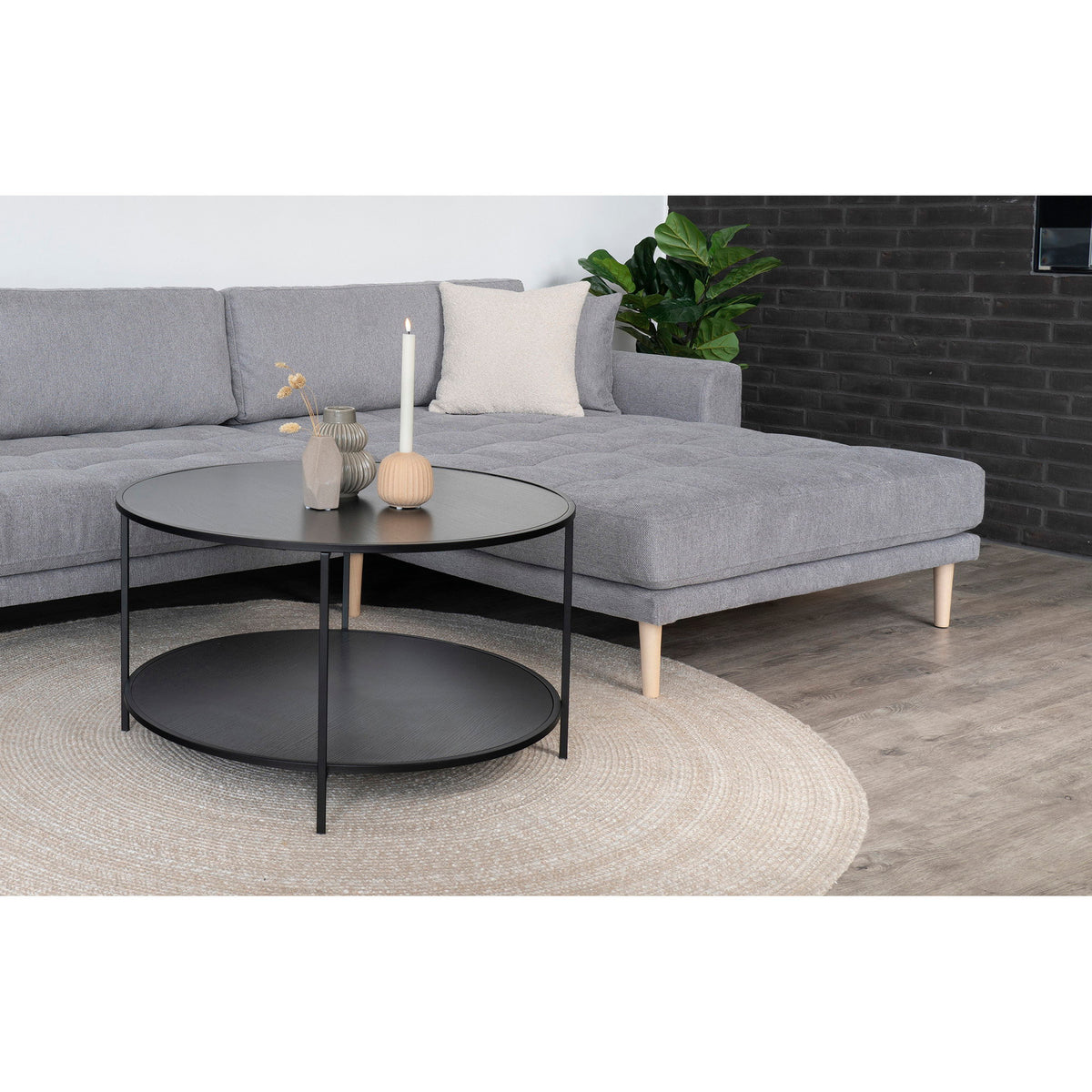 Flynn Kissen – Bouclé Beige, 45 × 45 cm – Ansicht 3