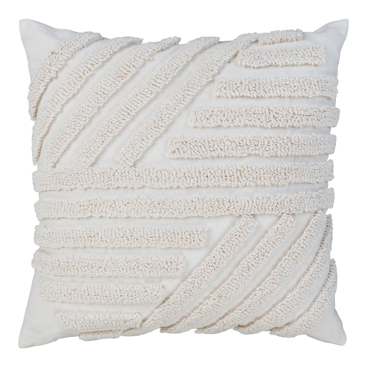 Paloma Kissen – Weiß, 45 × 45 cm von Luiva Living