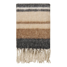 Dagny Plaid – Wollmischung Schwarz/Braun, 130 × 170 cm von Luiva Living