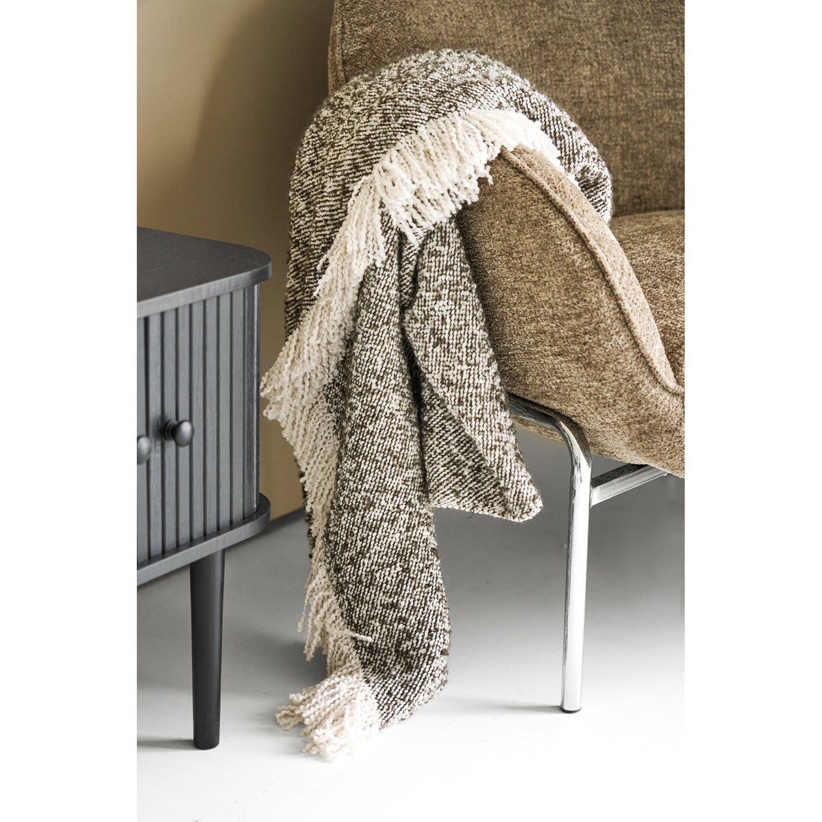 Valdemar Plaid – Beige/Braun, 130 × 180 cm – Ansicht 3