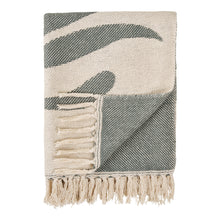 Fenja Plaid – Sand/Grün, 130 × 180 cm von Luiva Living