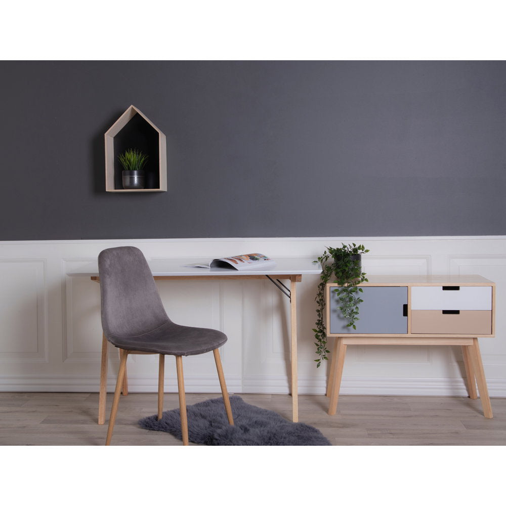 Lammfell – Grau, 50 × 85 cm – Ansicht 4