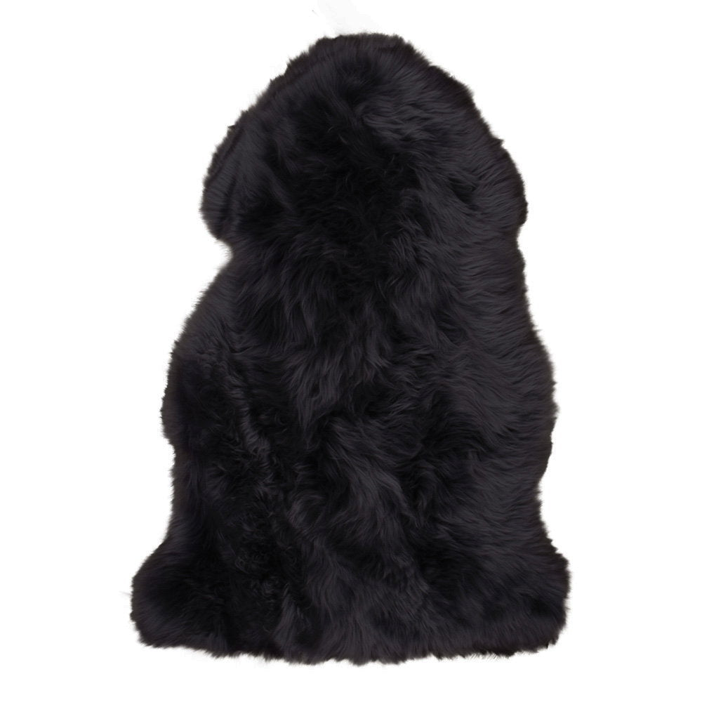 Lammfell – Schwarz, 50 × 85 cm von Luiva Living