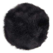 Sitzauflage aus Lammfell – Schwarz, ø 35 cm von Luiva Living