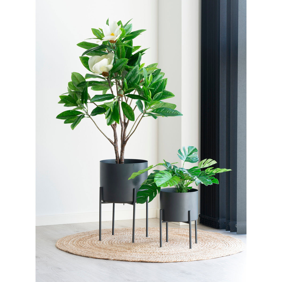 Signe Teppich rund – Jutegeflecht Natur, ø 90 cm – Ansicht 4