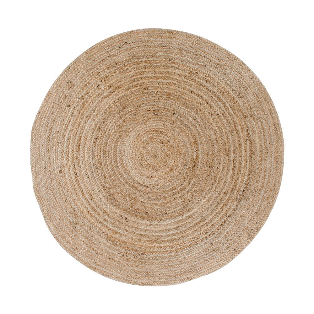 Signe Teppich rund – Jutegeflecht Natur, ø 150 cm von Luiva Living