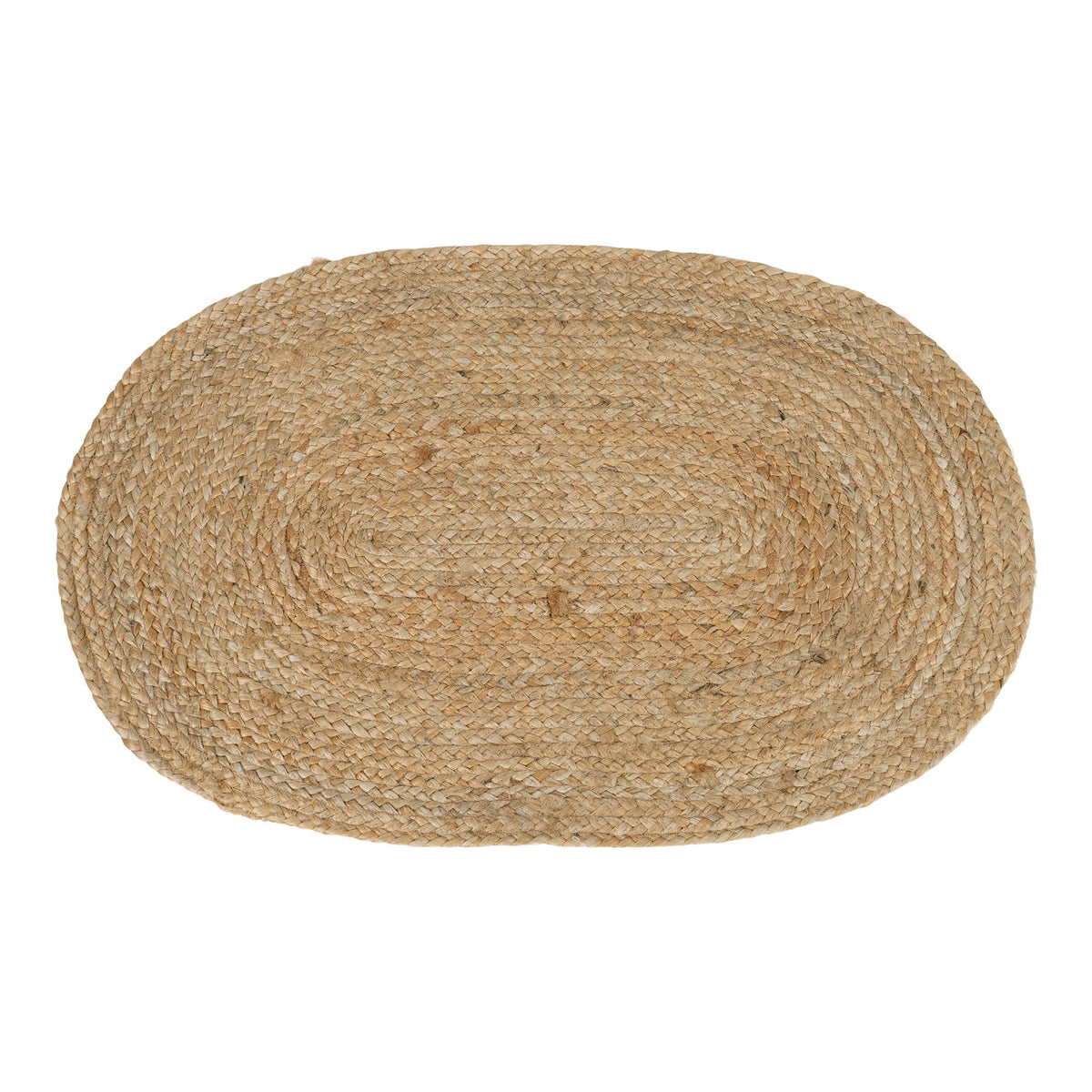 Signe Fußmatte oval – Jutegeflecht Natur, 50 × 80 cm von Luiva Living