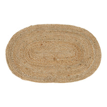 Signe Fußmatte oval – Jutegeflecht Natur, 50 × 80 cm von Luiva Living