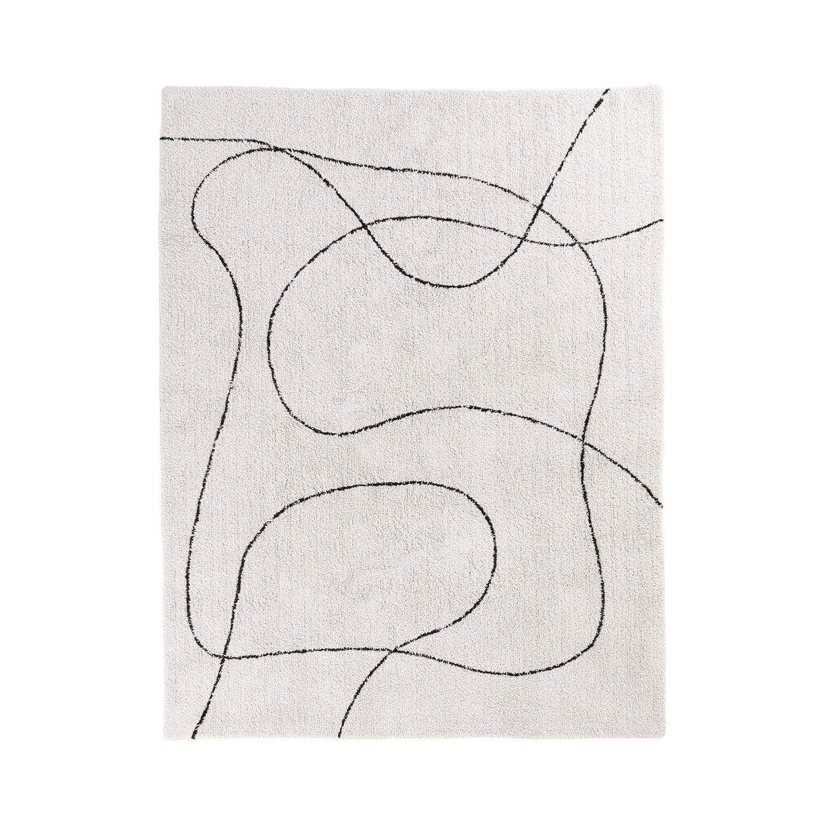 Cedric Teppich – Baumwollmischung Natur, 160 × 230 cm von Luiva Living