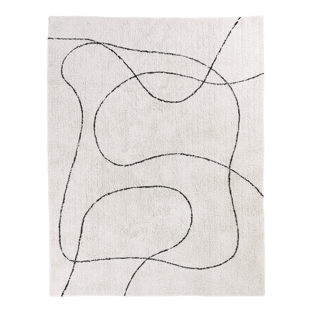 Cedric Teppich – Baumwollmischung Natur, 200 × 300 cm von Luiva Living