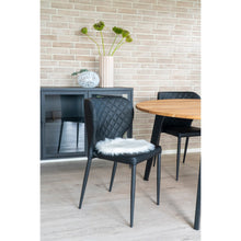 Sitzauflage in Lammfell-Optik – Weiß, ø 35 cm – Ansicht 3