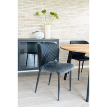 Sitzauflage in Lammfell-Optik – Grau, 40 × 40 cm – Ansicht 2