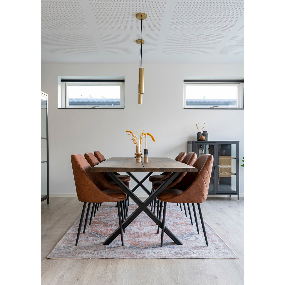 Oona Teppich – Orange/Blau, 160 × 230 cm – Ansicht 2