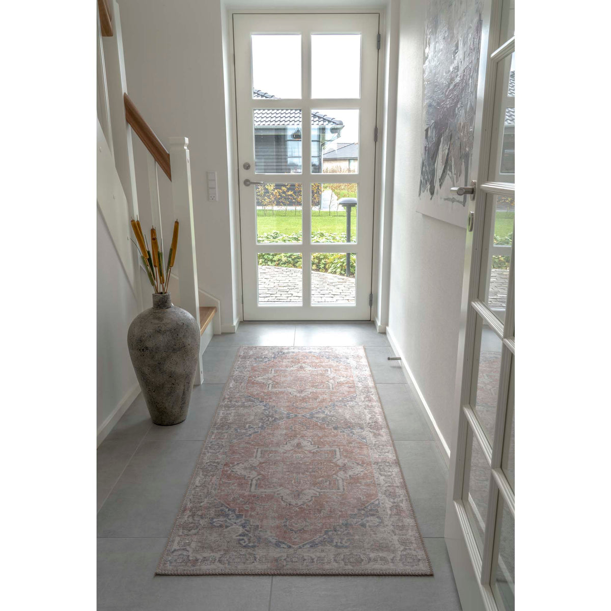Oona Läufer – Orange/Blau, 80 × 200 cm – Ansicht 4