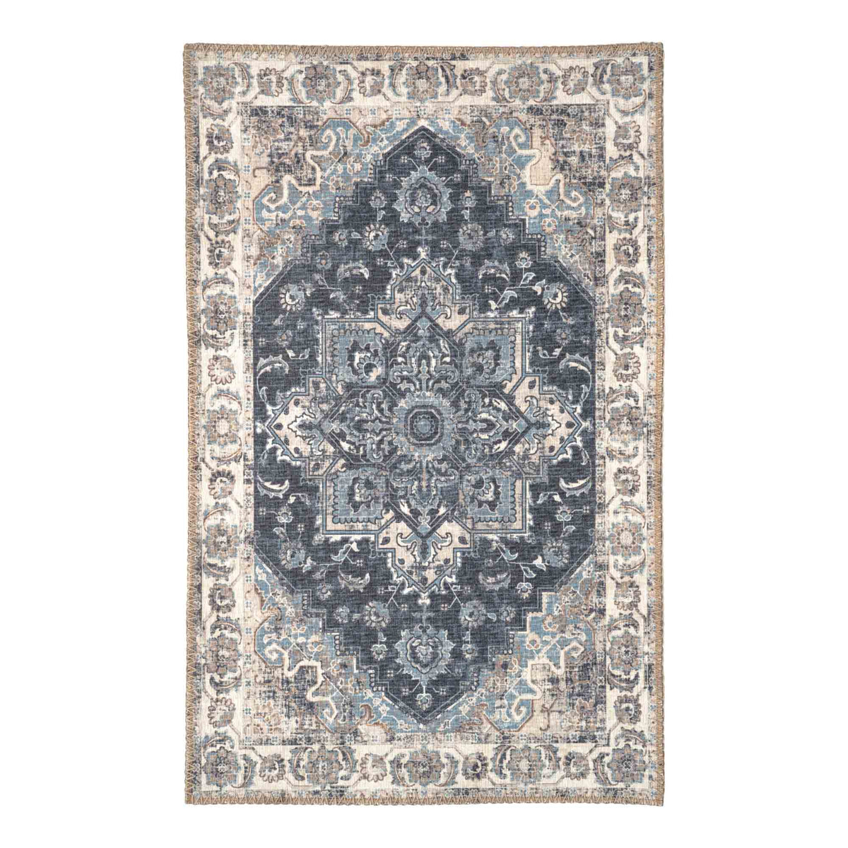 Oona Fußmatte – Blau, 50 × 80 cm von Luiva Living
