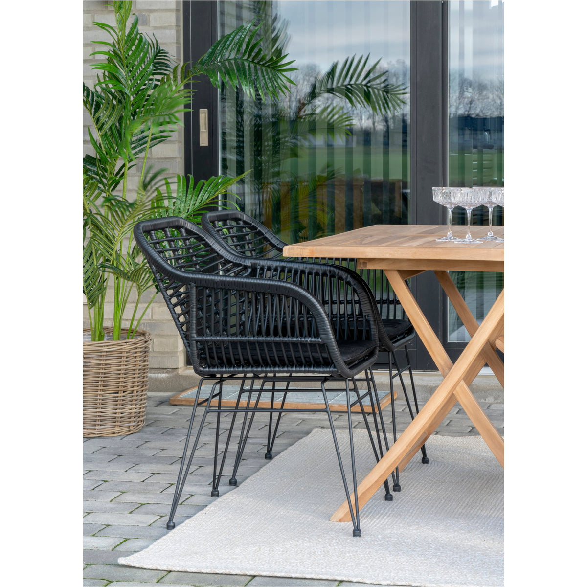 Juno Outdoor-Teppich – Recycling-Kunststoff Sand, 200 × 300 cm – Ansicht 2