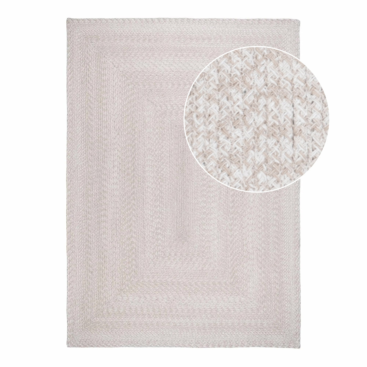 Juno Outdoor-Teppich – Recycling-Kunststoff Sand, 200 × 300 cm von Luiva Living