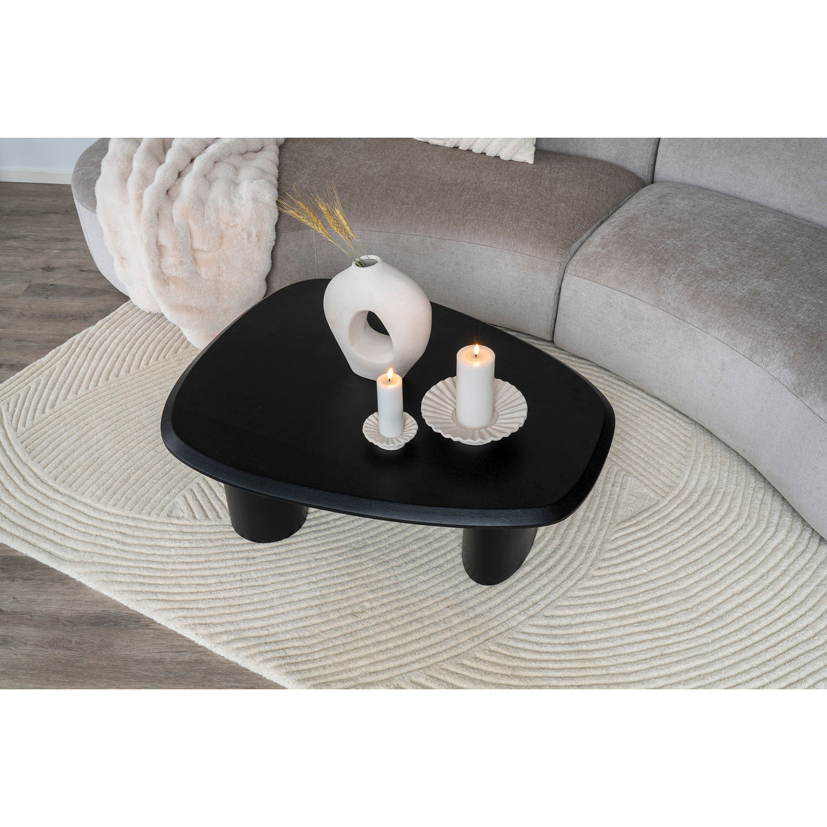 Norbert Teppich – Handgetuftet Elfenbein, 160 × 230 cm – Ansicht 4