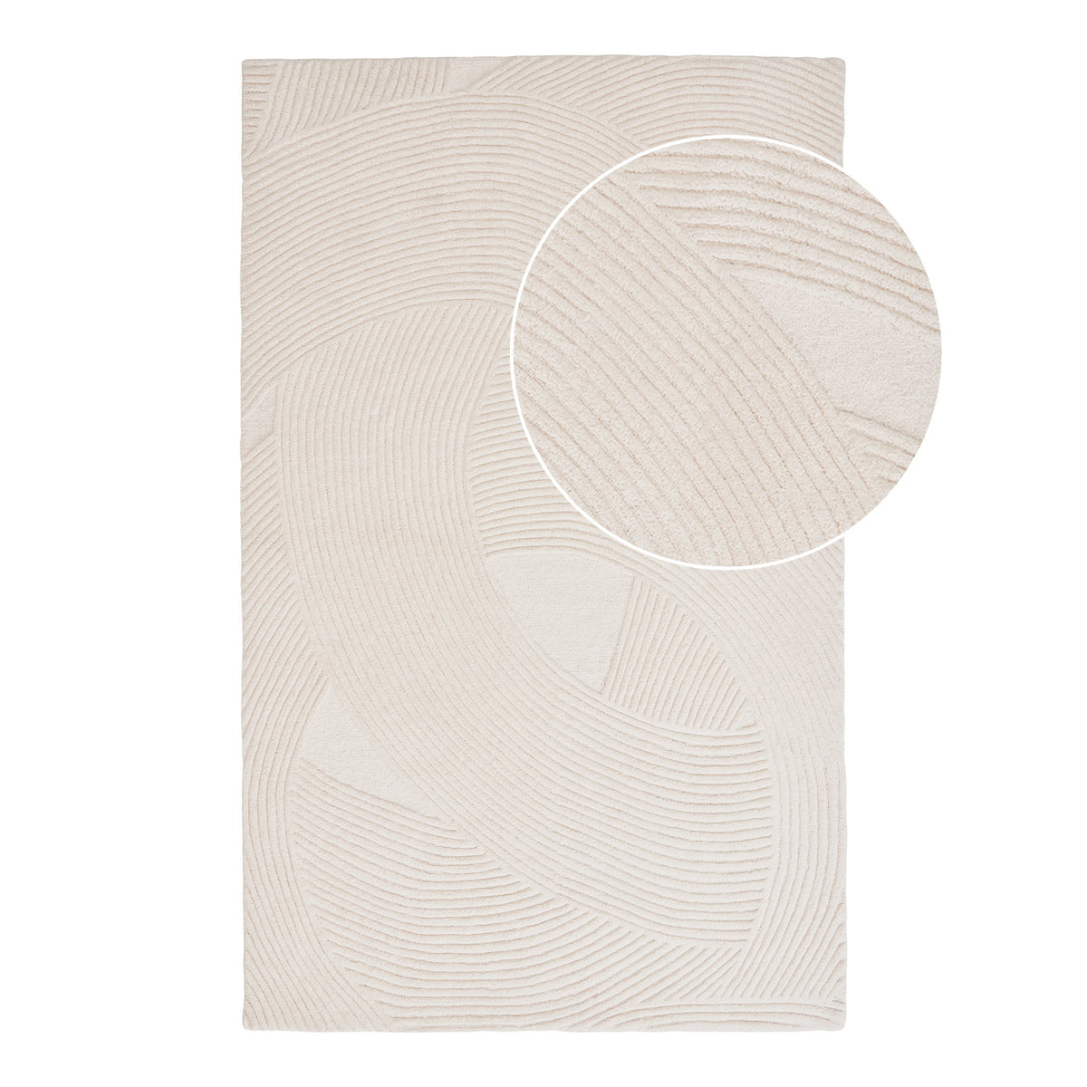 Norbert Teppich – Handgetuftet Elfenbein, 200 × 300 cm von Luiva Living