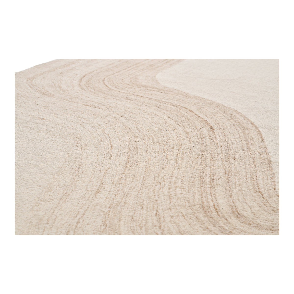 Pepe Teppich – Handgetuftet Hellbraun/Elfenbein, 200 × 300 cm – Ansicht 2
