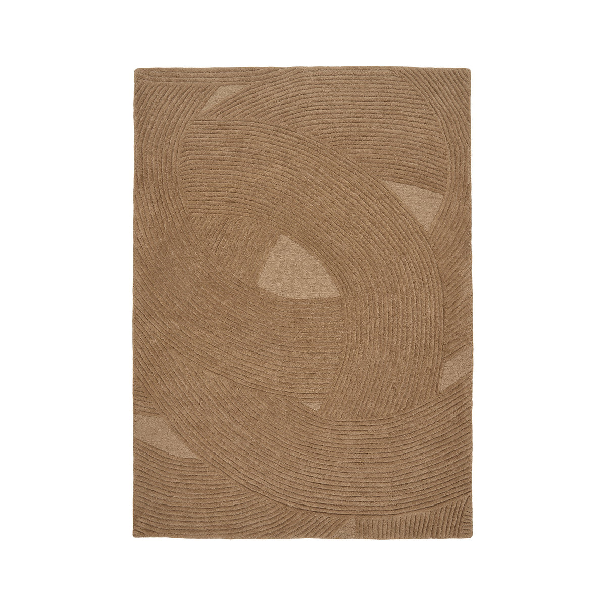 Norbert Teppich – Handgetuftet Braun, 160 × 230 cm von Luiva Living