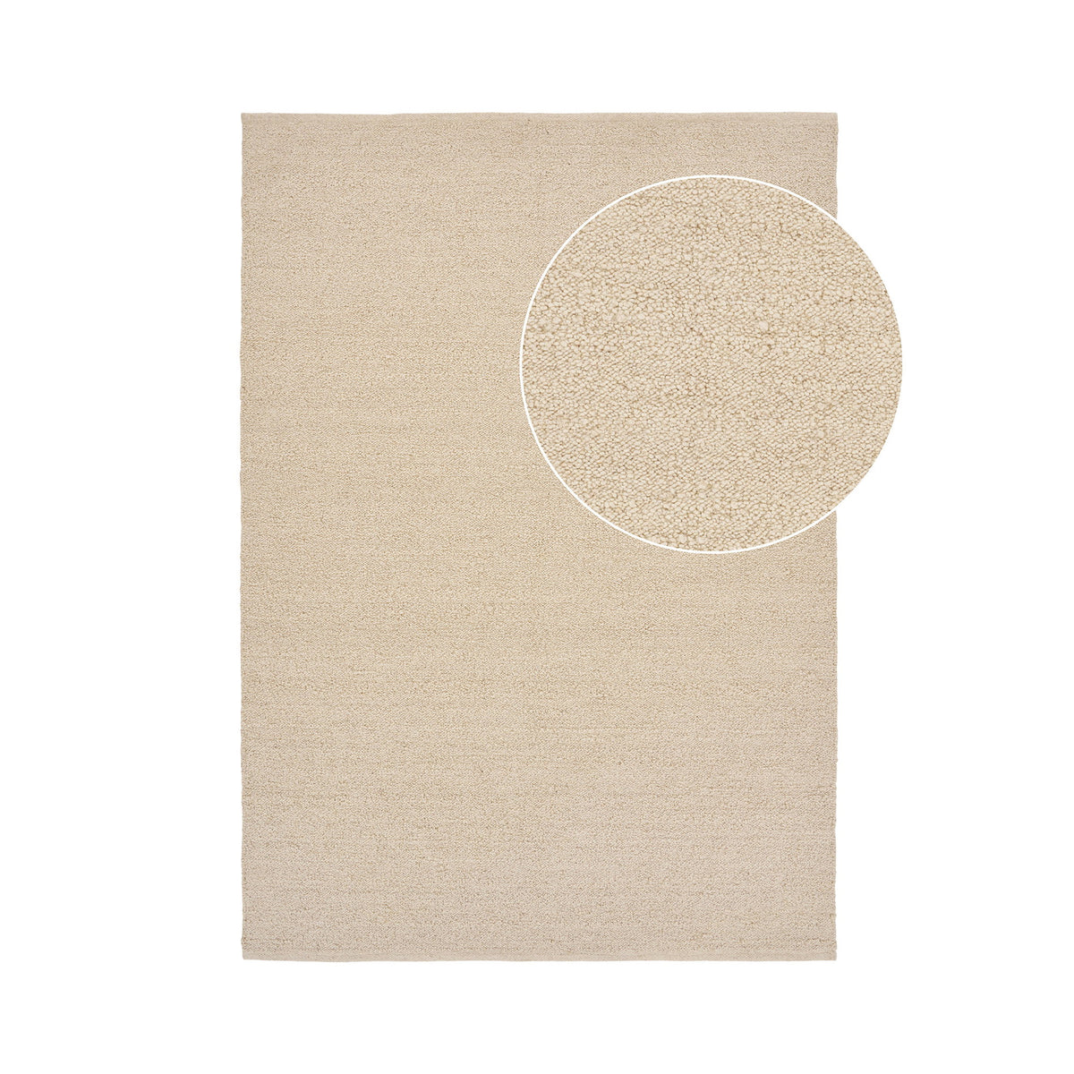 Lenja Teppich – Handgewebt Beige, 160 × 230 cm von Luiva Living