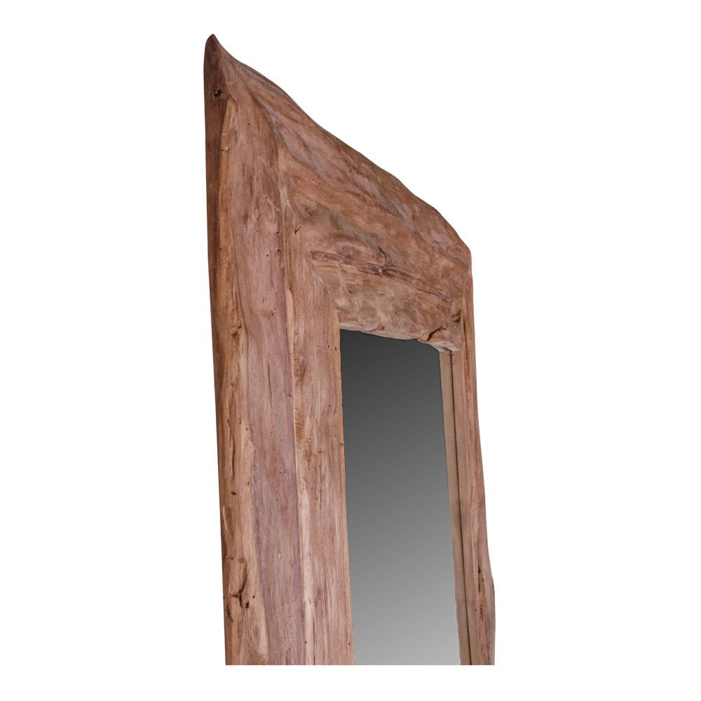 Thore Standspiegel im Antik-Look – Teak Natur, 101 × 180 cm – Ansicht 4