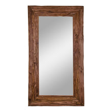 Thore Standspiegel im Antik-Look – Teak Natur, 101 × 180 cm von Luiva Living
