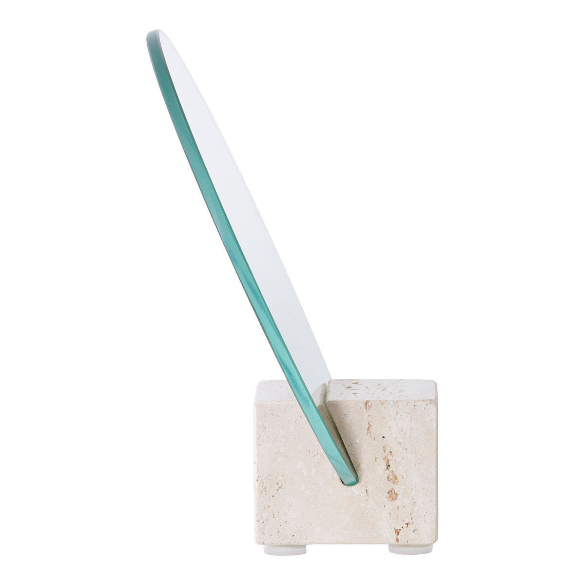 Tischspiegel rund – Travertin Natur, ø 18 × 18 cm – Ansicht 3