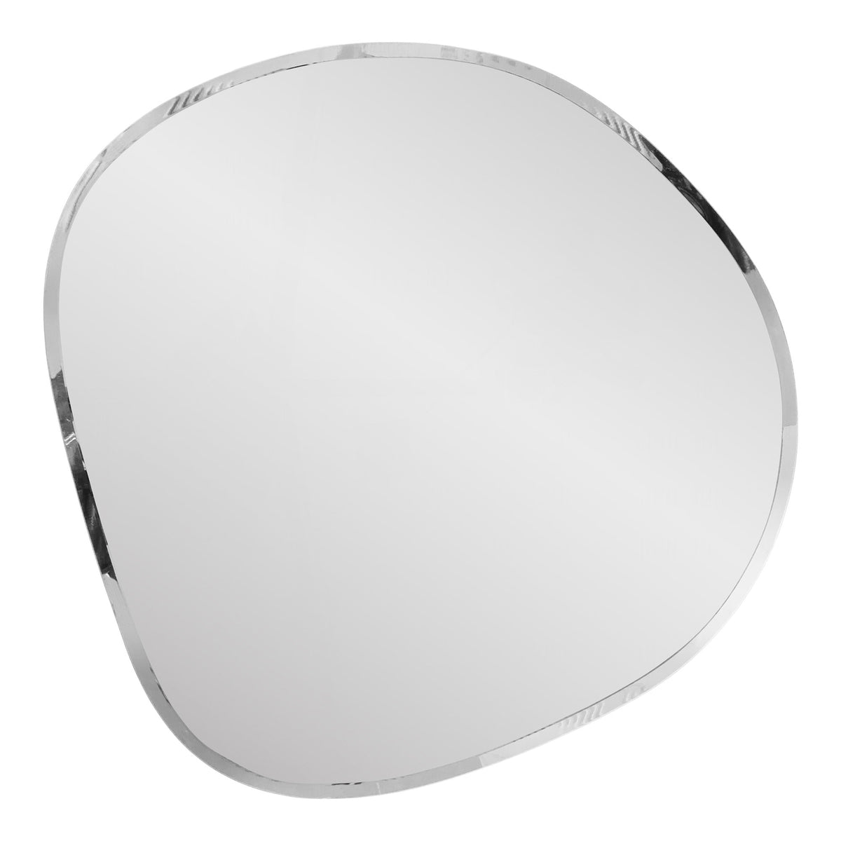 Janne Wandspiegel in organischer Form, facettiert – Glas Klar, 50 × 50 cm – Ansicht 2