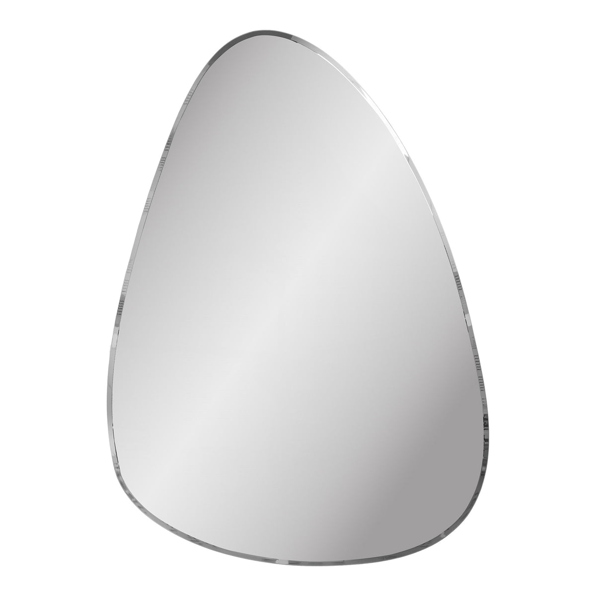 Janne Wandspiegel in organischer Form, facettiert – Glas Klar, 70 × 100 cm von Luiva Living