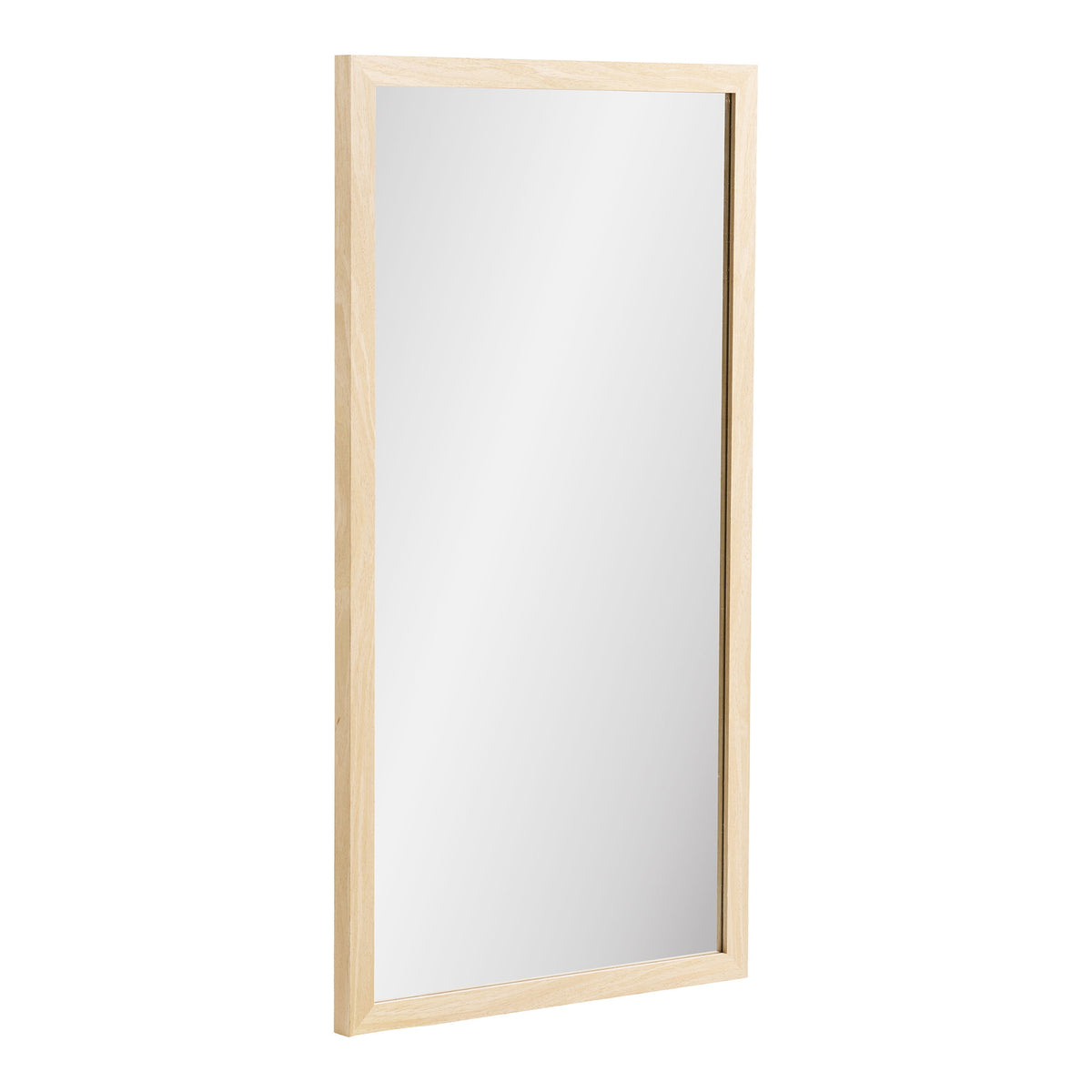 Juna Wandspiegel – MDF-Rahmen Natur, 45 × 75 cm – Ansicht 2