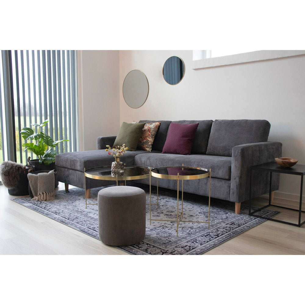 Lucy Wandspiegel rund – Stahl Messingoptik, ø 60 cm – Ansicht 4