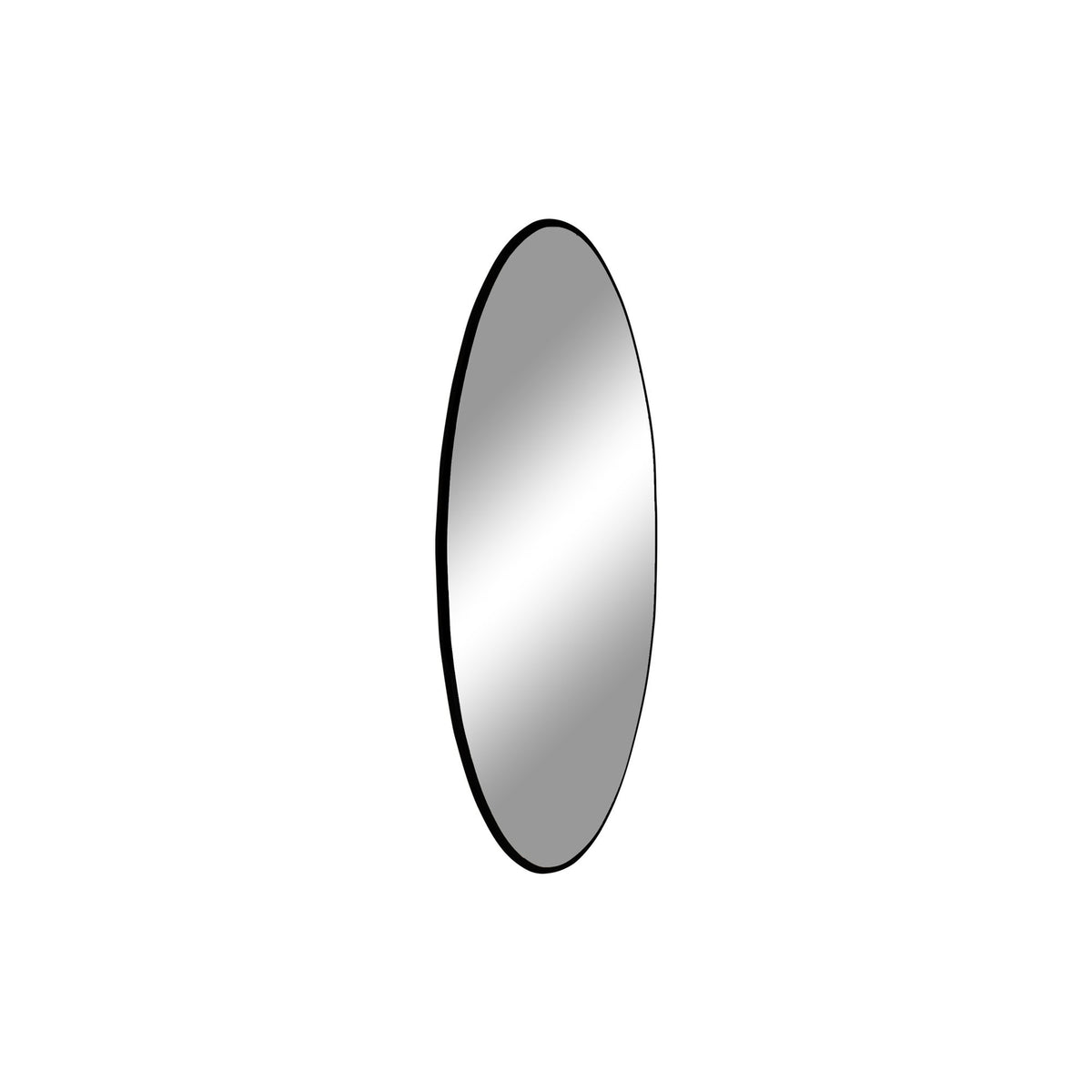 Lucy Wandspiegel rund – Stahl Schwarz, ø 40 cm – Ansicht 2